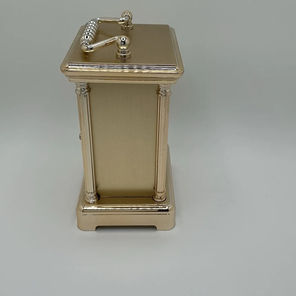 Vintage Style Table Mantel- silver Tone-Classic Decorative Timepiece